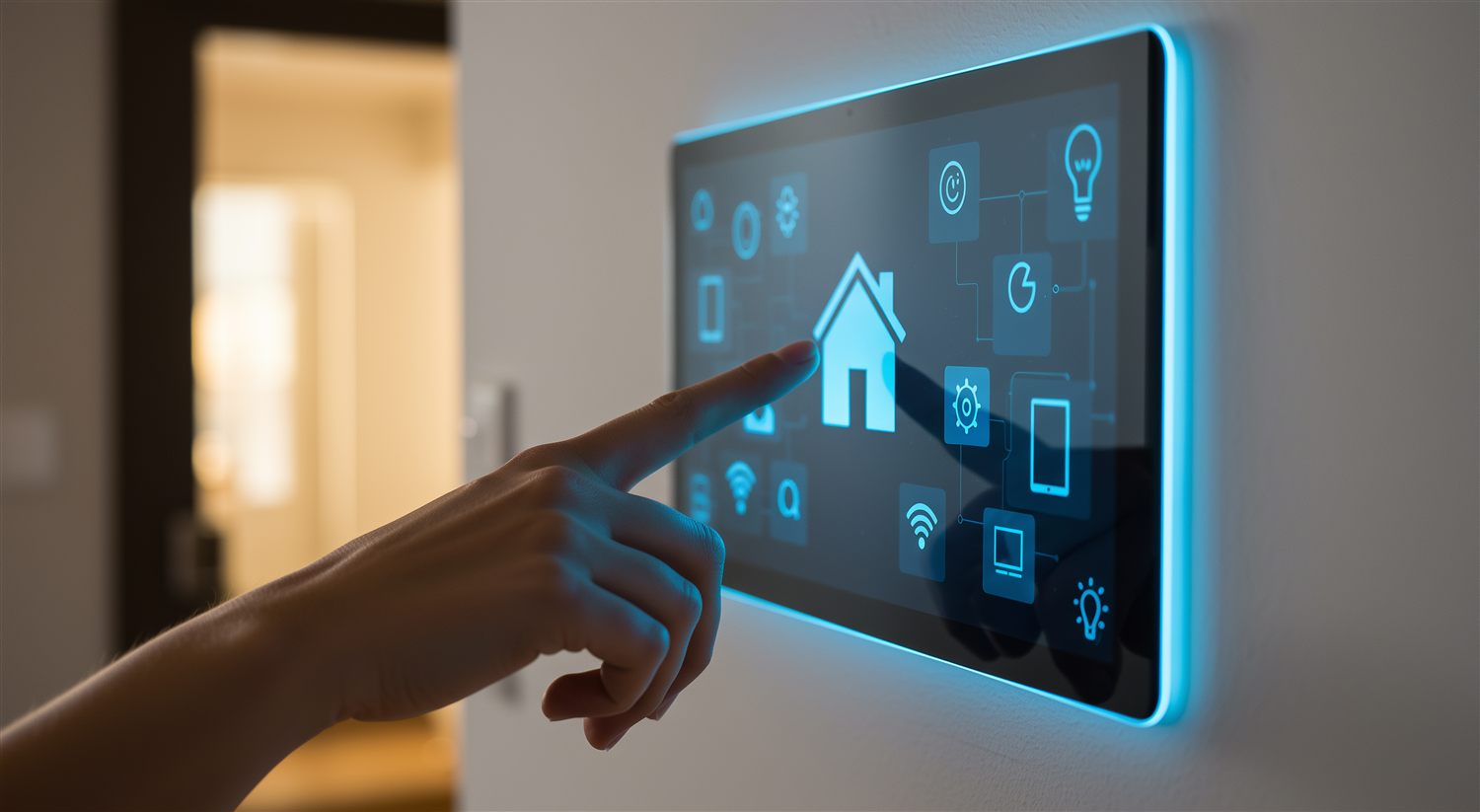 Smart home wall control panel for lighting and automation